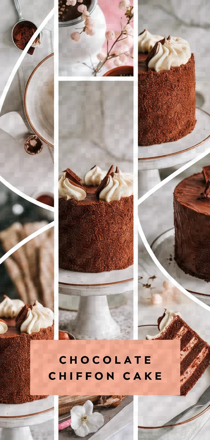 A photo of Chocolate Chiffon Cake Recipe