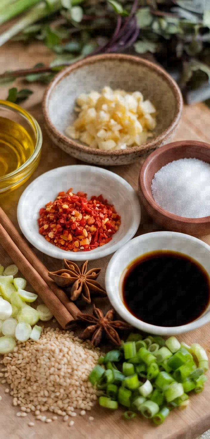 Ingredients photo for Crunchy Garlic Chili Oil Recipe