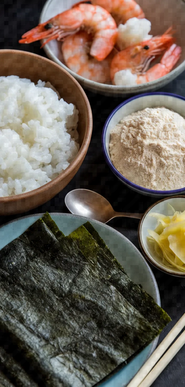 Ingredients photo for Tenmusu Recipe