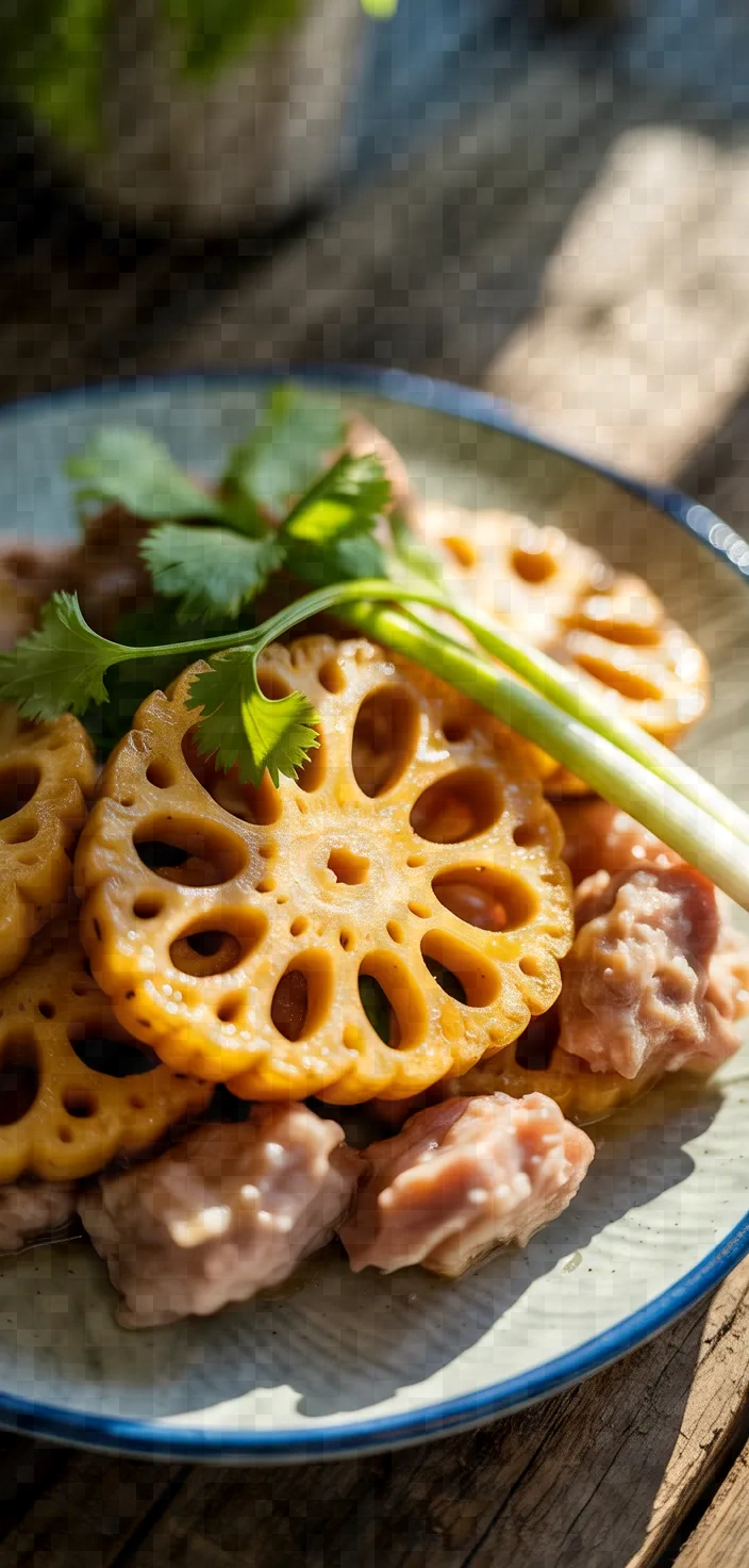 Fried Lotus Root With Pork Recipe