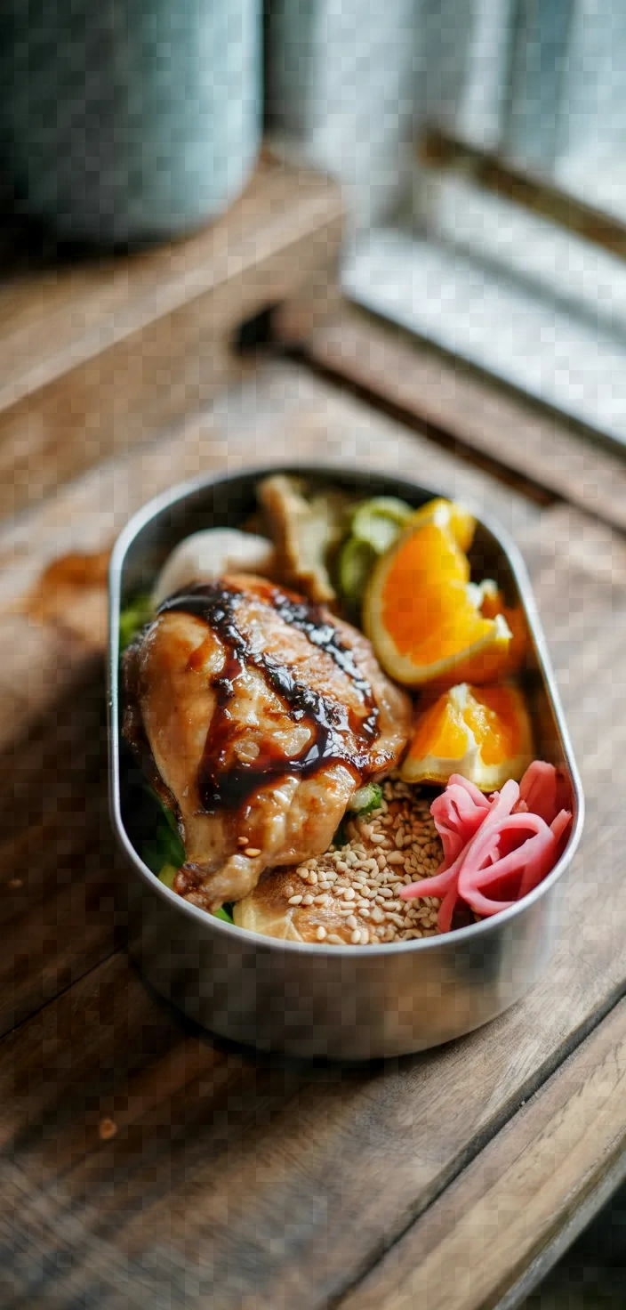 Garlic Miso Chicken Bento Recipe