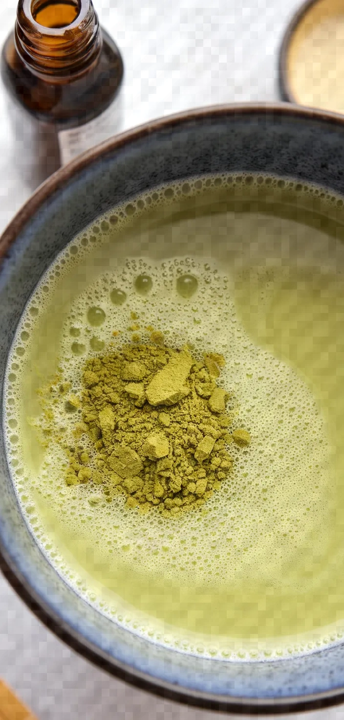 Ingredients photo for Green Tea Latte Recipe
