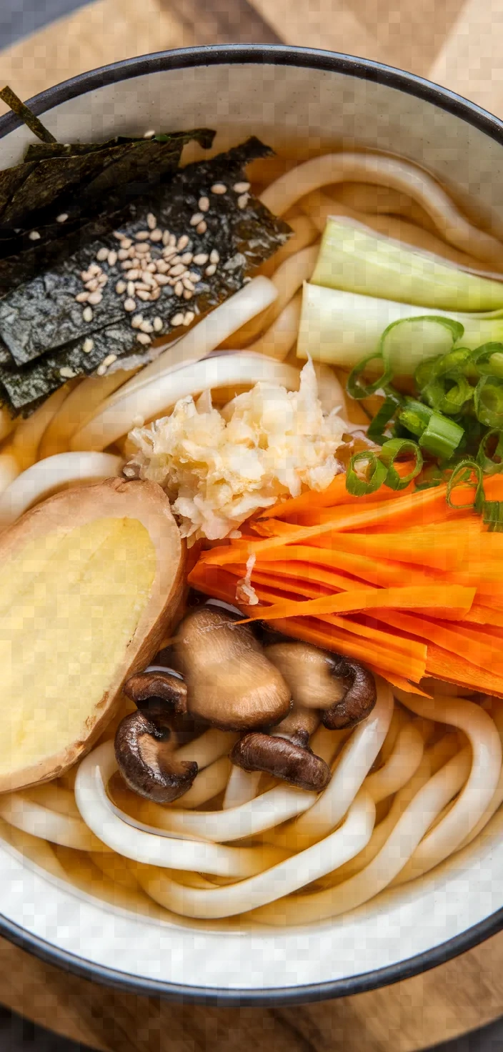 Ingredients photo for Udon Noodle Soup Recipe