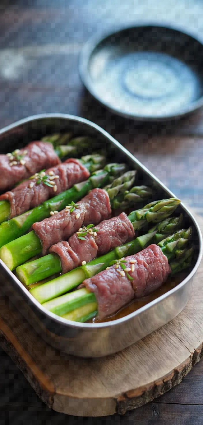 Asparagus Beef Roll Bento Recipe