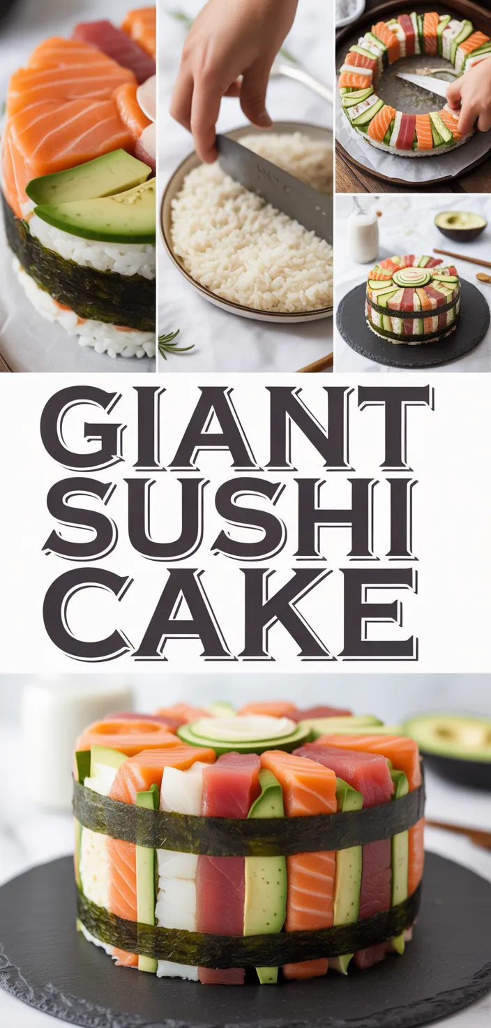A photo of Giant Sushi Cake Recipe