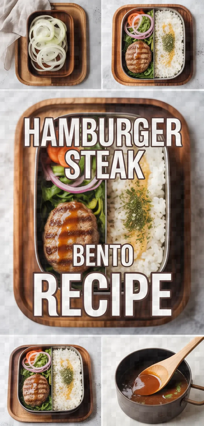 A photo of Hamburger Steak Bento Recipe