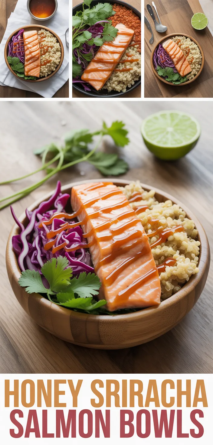 Honey Sriracha Salmon Bowls Recipe