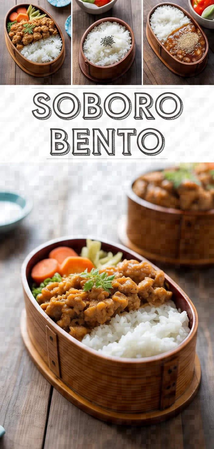 A photo of Soboro Bento Recipe