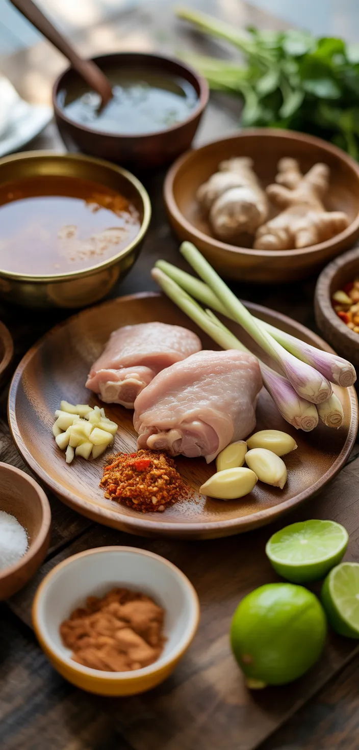 Ingredients photo for Easy Thai Chicken Soup Recipe
