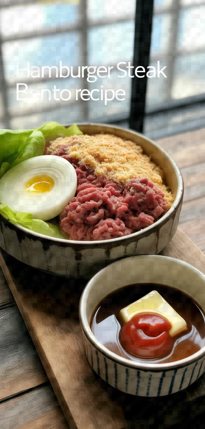 Ingredients photo for Hamburger Steak Bento Recipe