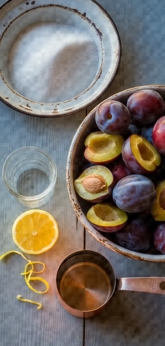 Ingredients photo for Plum Jam Recipe