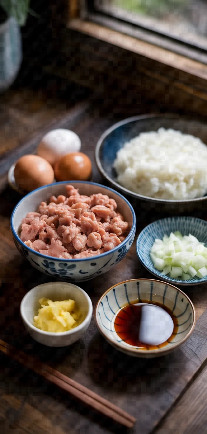 Ingredients photo for Soboro Bento Recipe