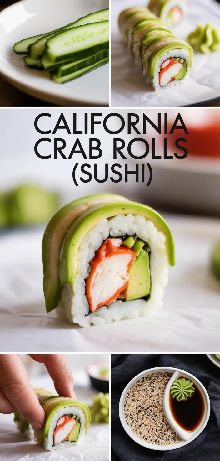A photo of California Crab Rolls (Sushi) Recipe