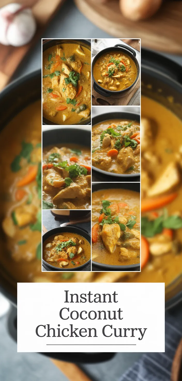 A photo of Easy Instant Pot Coconut Chicken Curry Recipe