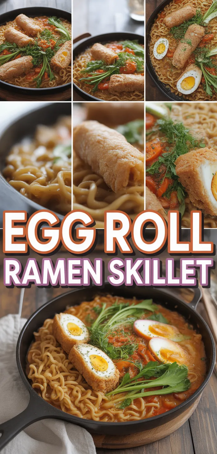 A photo of Egg Roll Ramen Skillet Recipe