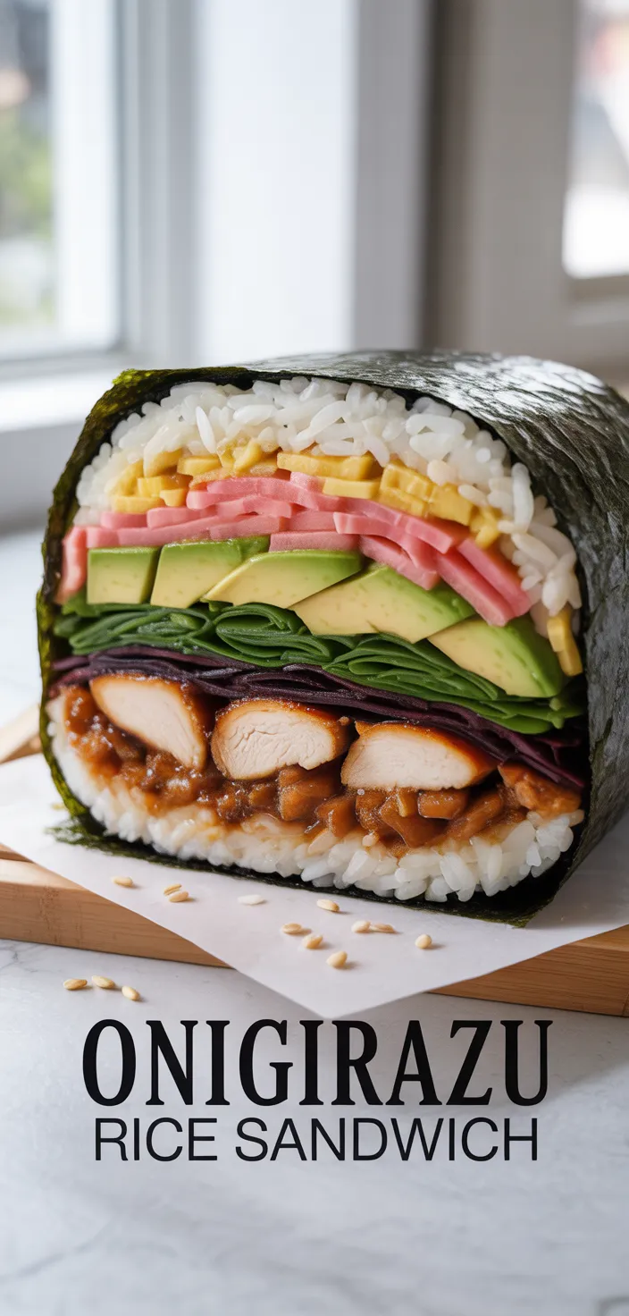 A photo of Lets Make ONIGIRAZU RICE Sandwich Recipe