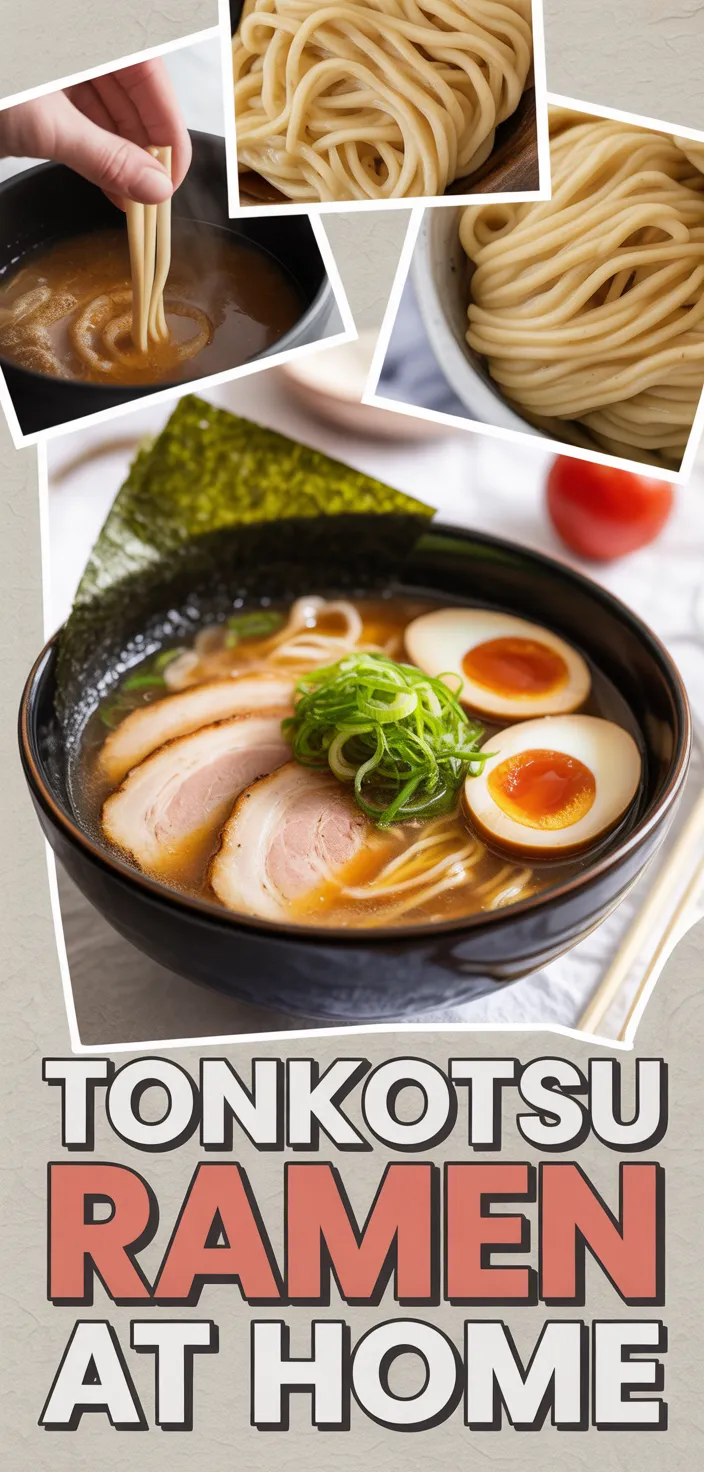 A photo of Tonkotsu Ramen At Home Recipe