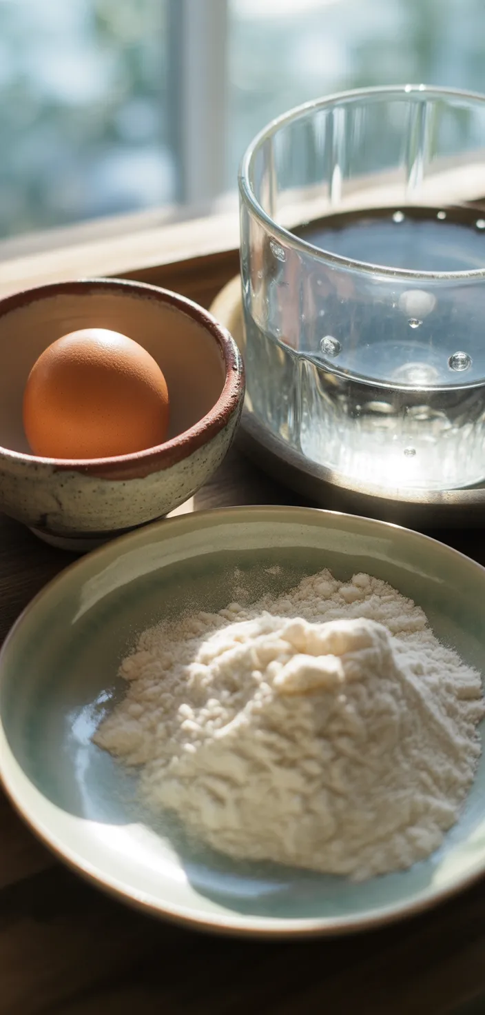 Ingredients photo for Tempura Batter Recipe
