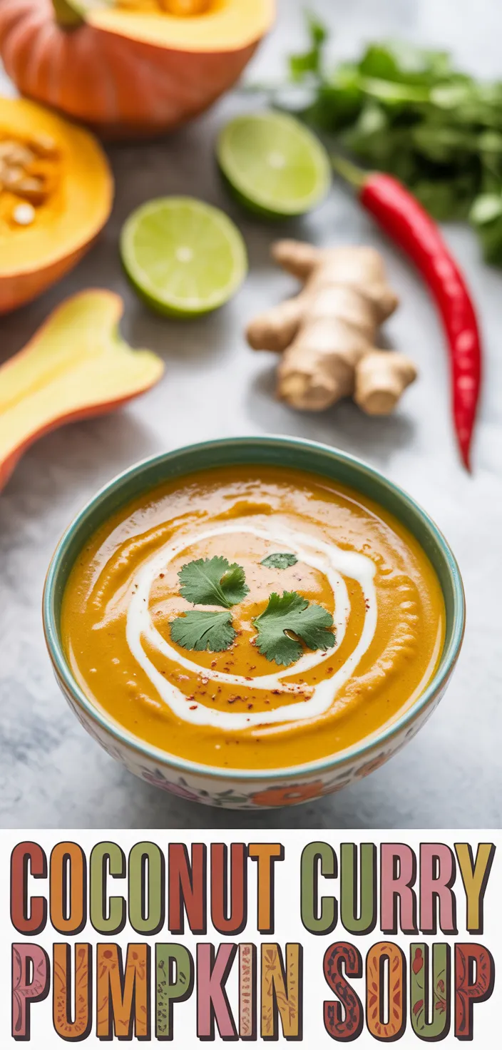 A photo of Coconut Curry Pumpkin Soup Recipe