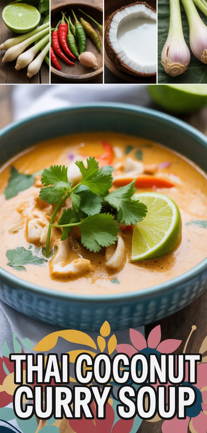 A photo of Thai Coconut Curry Soup Recipe